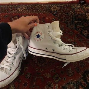High top white converse